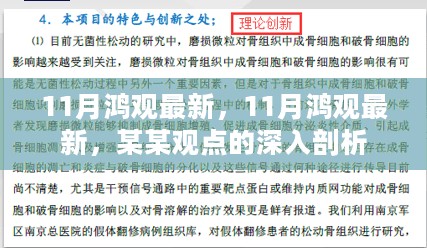 最新深度剖析，某某观点在11月的鸿观视角