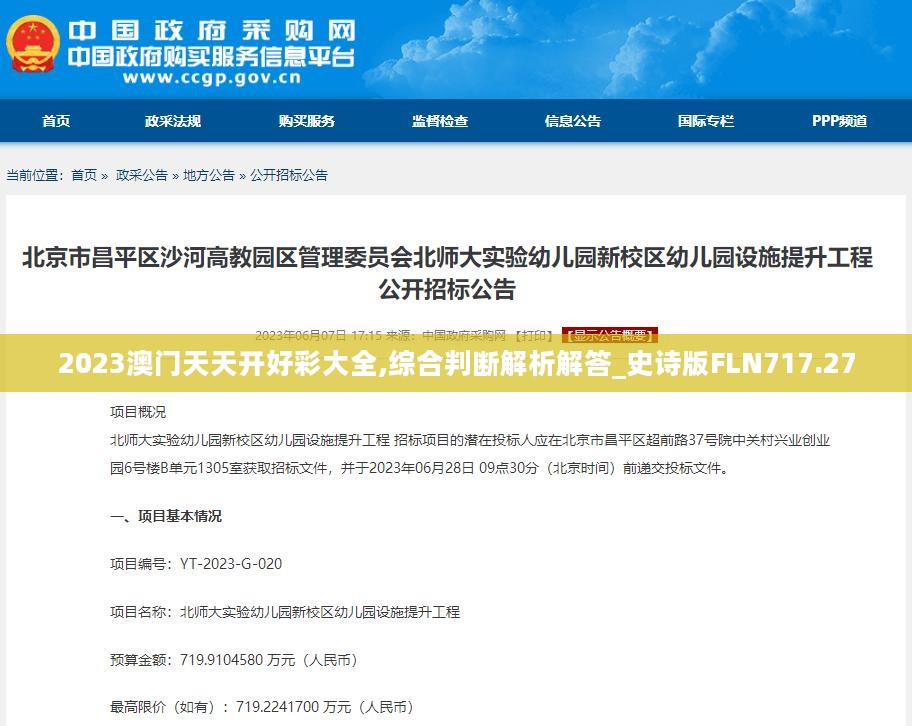 2023澳门天天开好彩大全,综合判断解析解答_史诗版FLN717.27