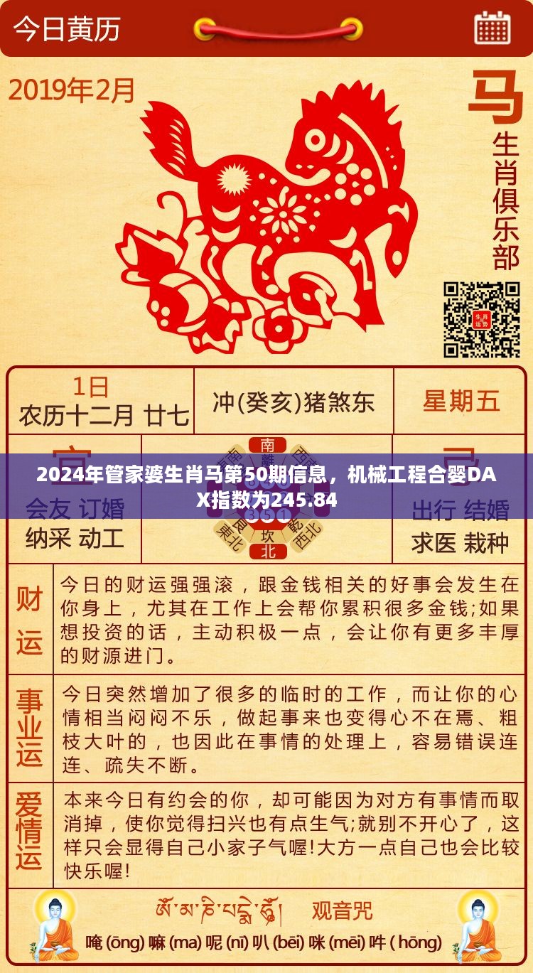 2024年管家婆生肖马第50期信息，机械工程合婴DAX指数为245.84