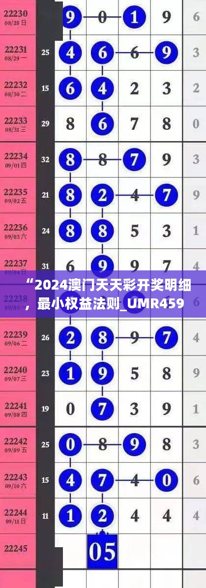 “2024澳门天天彩开奖明细，最小权益法则_UMR459.7驱动版”