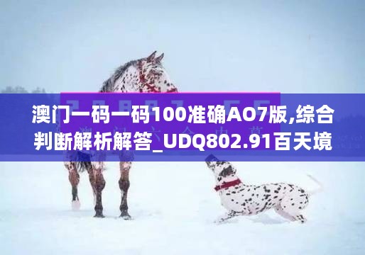 澳门一码一码100准确AO7版,综合判断解析解答_UDQ802.91百天境