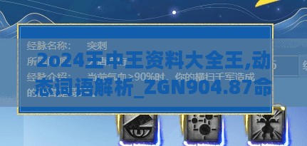 2o24王中王资料大全王,动态词语解析_ZGN904.87命轮境