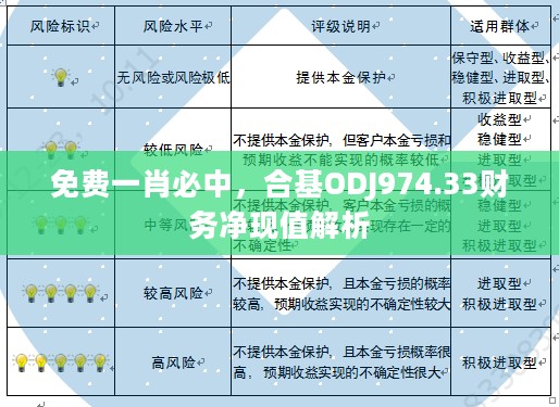 免费一肖必中，合基ODJ974.33财务净现值解析