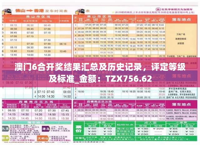 澳门6合开奖结果汇总及历史记录，评定等级及标准_金额：TZX756.62