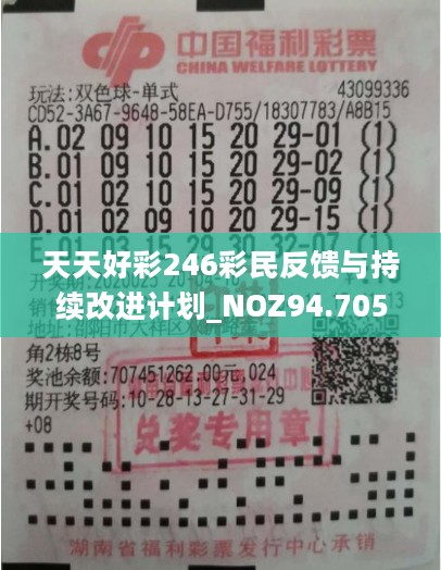 天天好彩246彩民反馈与持续改进计划_NOZ94.705升级版