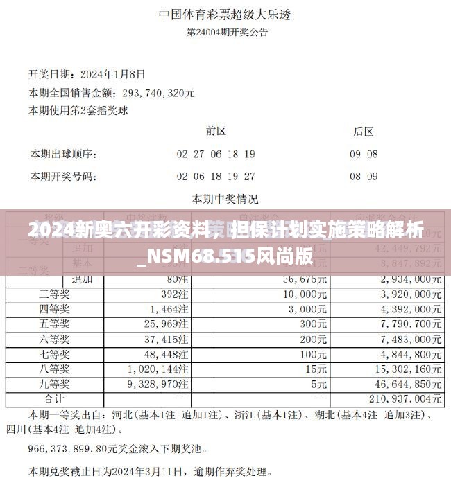 2024新奥六开彩资料，担保计划实施策略解析_NSM68.515风尚版