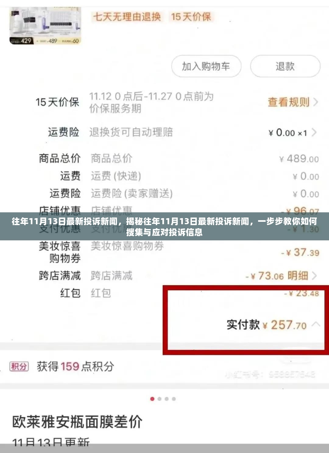 揭秘往年11月13日投诉热点，如何搜集与应对投诉信息实战指南