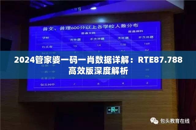 2024管家婆一码一肖数据详解：RTE87.788高效版深度解析