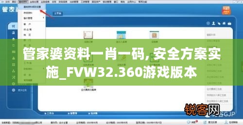 管家婆资料一肖一码, 安全方案实施_FVW32.360游戏版本