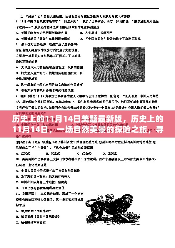 历史上的11月14日，自然美景探险之旅，寻找内心的平和宁静日美题最新版回顾