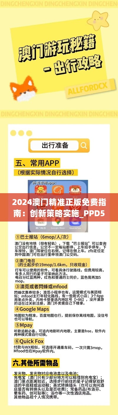 2024澳门精准正版免费指南：创新策略实施_PPD56.655轻量版