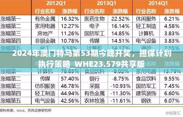 2024年澳门特马第53期今晚开奖，担保计划执行策略_WHE23.579共享版