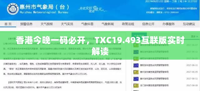 香港今晚一码必开，TXC19.493互联版实时解读