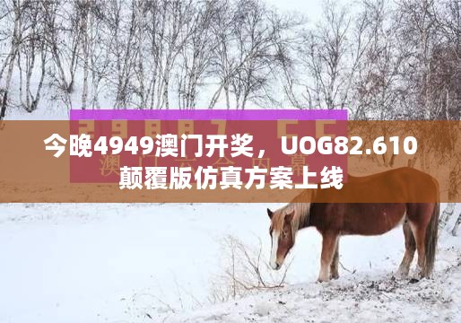 今晚4949澳门开奖，UOG82.610颠覆版仿真方案上线