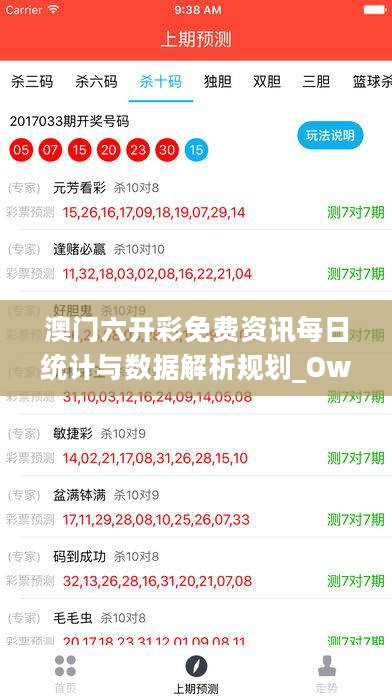 澳门六开彩免费资讯每日统计与数据解析规划_Owt32.689定制版