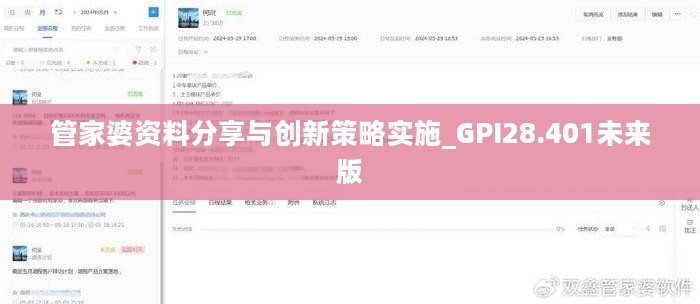 管家婆资料分享与创新策略实施_GPI28.401未来版