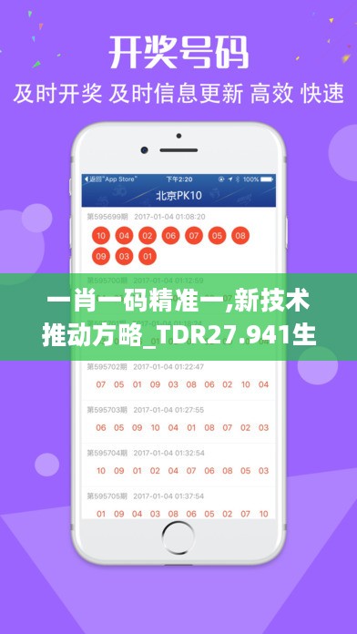 一肖一码精准一,新技术推动方略_TDR27.941生活版