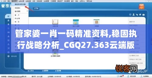 管家婆一肖一码精准资料,稳固执行战略分析_CGQ27.363云端版