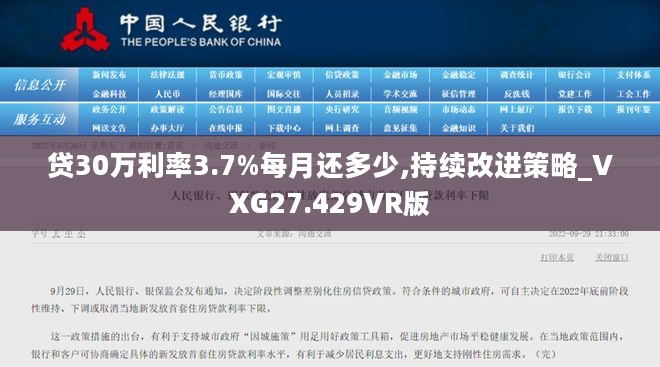 贷30万利率3.7%每月还多少,持续改进策略_VXG27.429VR版