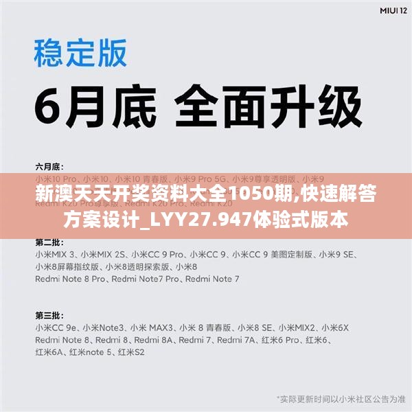 新澳天天开奖资料大全1050期,快速解答方案设计_LYY27.947体验式版本