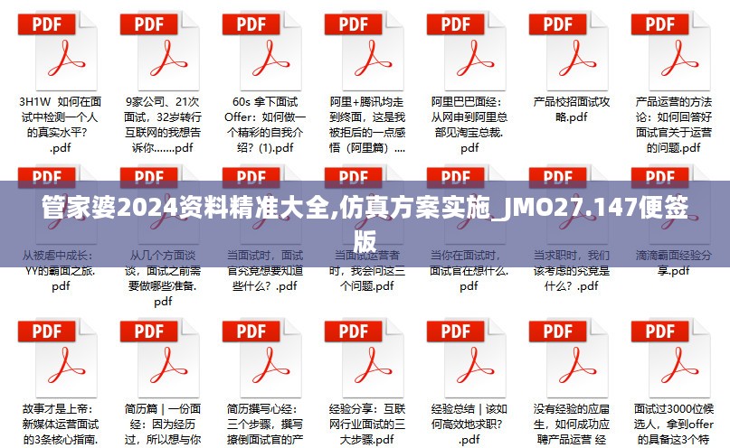 管家婆2024资料精准大全,仿真方案实施_JMO27.147便签版