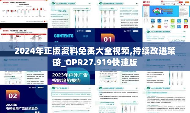 2024年正版资料免费大全视频,持续改进策略_OPR27.919快速版