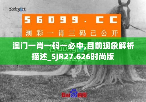 澳门一肖一码一必中,目前现象解析描述_SJR27.626时尚版