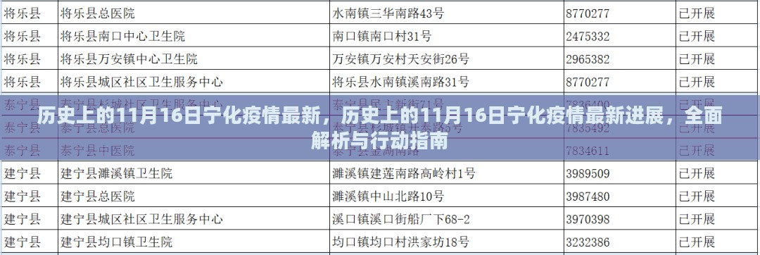 历史上的11月16日宁化疫情最新进展解析与行动指南发布