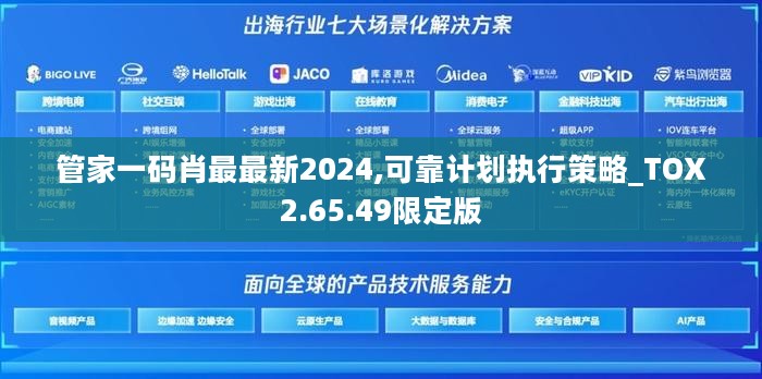 管家一码肖最最新2024,可靠计划执行策略_TOX2.65.49限定版