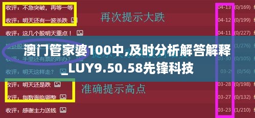 澳门管家婆100中,及时分析解答解释_LUY9.50.58先锋科技