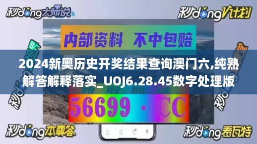 2024新奥历史开奖结果查询澳门六,纯熟解答解释落实_UOJ6.28.45数字处理版