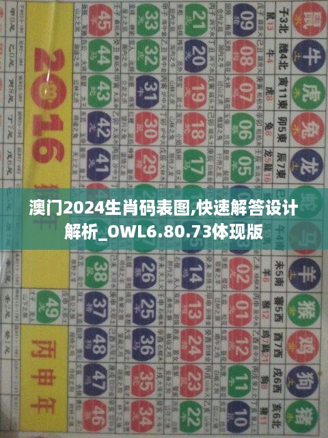 澳门2024生肖码表图,快速解答设计解析_OWL6.80.73体现版