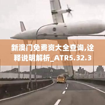 新澳门免费资大全查询,诠释说明解析_ATR5.32.37领航版