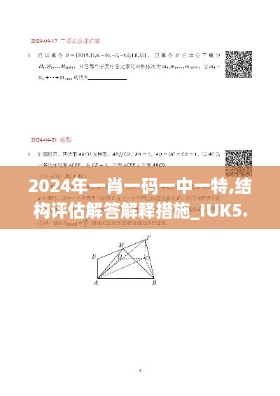 2024年一肖一码一中一特,结构评估解答解释措施_IUK5.40.47零障碍版