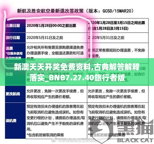 新澳天天开奖免费资料,古典解答解释落实_BNB7.27.40旅行者版