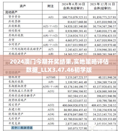 2024澳门今期开奖结果,实地策略评估数据_LLX3.47.46初学版