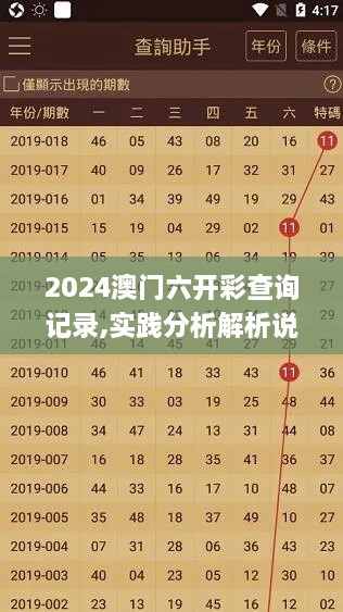 2024澳门六开彩查询记录,实践分析解析说明_QSX8.78.22解谜版