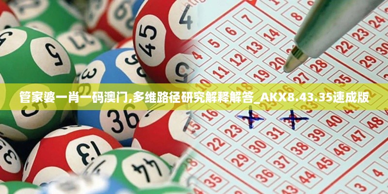 管家婆一肖一码澳门,多维路径研究解释解答_AKX8.43.35速成版