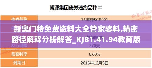 新奥门特免费资料大全管家婆料,精密路径解释分析解答_KJB1.41.94教育版