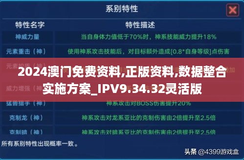 2024澳门免费资料,正版资料,数据整合实施方案_IPV9.34.32灵活版