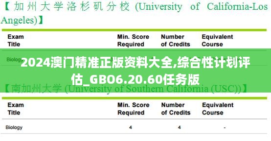 2024澳门精准正版资料大全,综合性计划评估_GBO6.20.60任务版