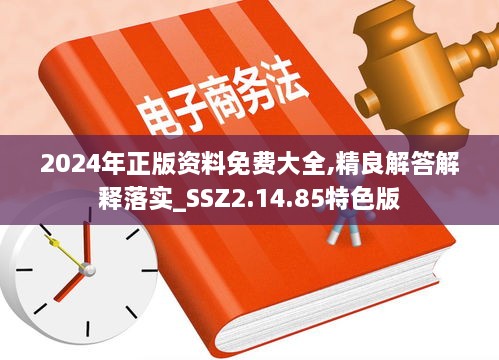 2024年正版资料免费大全,精良解答解释落实_SSZ2.14.85特色版