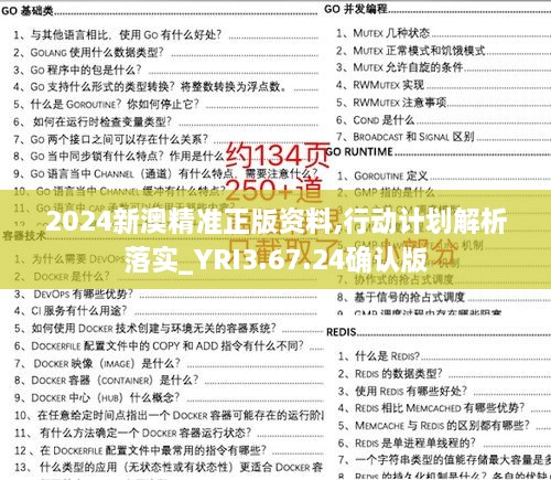 2024新澳精准正版资料,行动计划解析落实_YRI3.67.24确认版