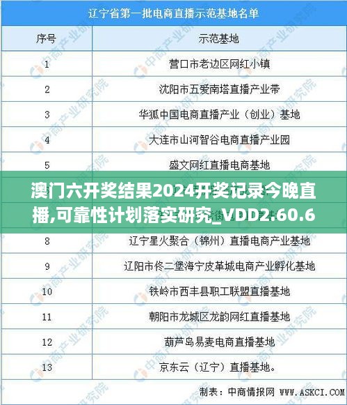 澳门六开奖结果2024开奖记录今晚直播,可靠性计划落实研究_VDD2.60.60游戏版