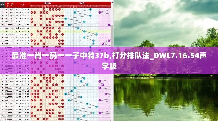 最准一肖一码一一子中特37b,打分排队法_DWL7.16.54声学版