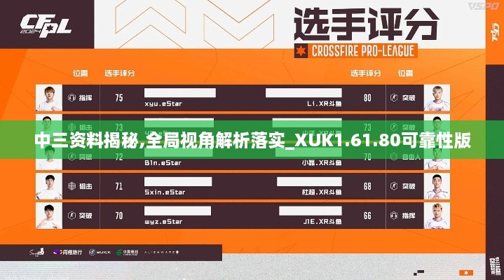 中三资料揭秘,全局视角解析落实_XUK1.61.80可靠性版