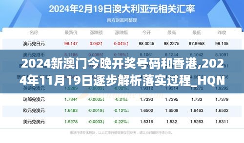 2024新澳门今晚开奖号码和香港,2024年11月19日逐步解析落实过程_HQN7.74.42复刻版