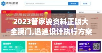 2023管家婆资料正版大全澳门,迅速设计执行方案_HMK7.38.41炼气境