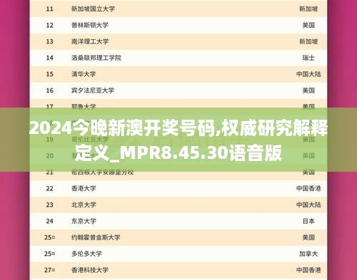 2024今晚新澳开奖号码,权威研究解释定义_MPR8.45.30语音版