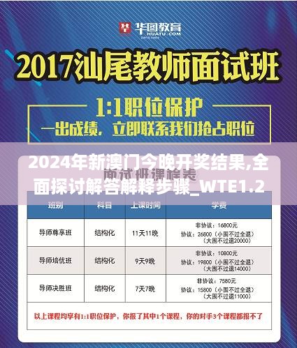 2024年新澳门今晚开奖结果,全面探讨解答解释步骤_WTE1.20.83强劲版